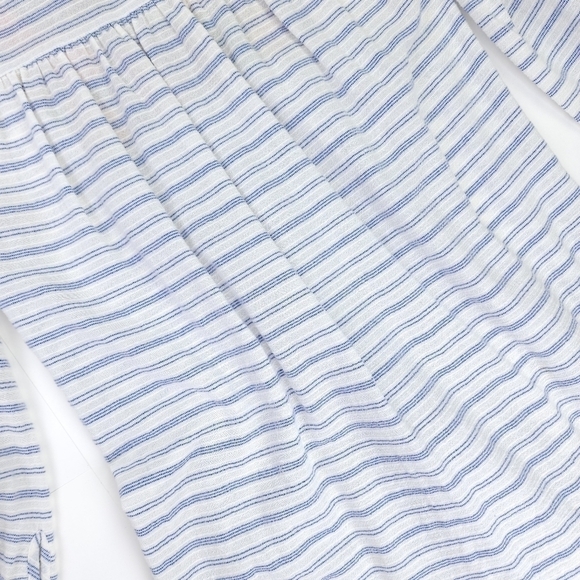 New J. Crew Boho White Stripe Multicolored Embroidered Cotton Dress Sz X… - Picture 10 of 11